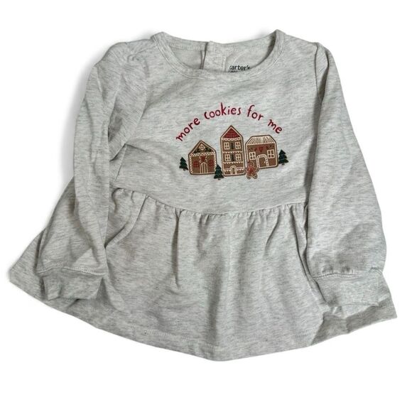 EUC Carter’s Toddler Girls Holiday Christmas Matching Set Gingerbread - Size 3T - Picture 5 of 8